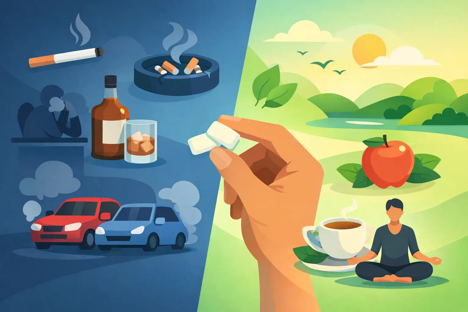 A Nicotine Gum Alternative for Smoking Triggers