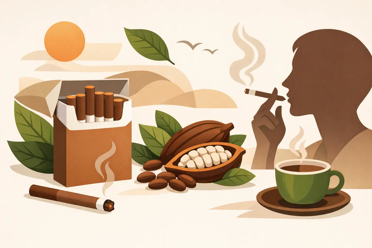 Cocoa Bean Cigarettes for Nicotine-Free Routines