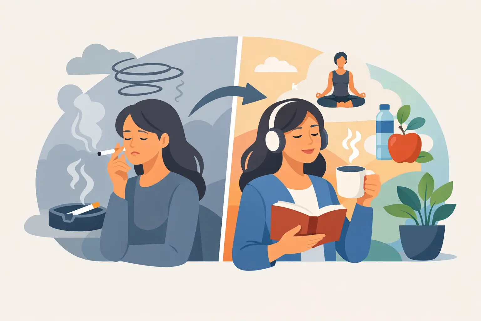 Stress Smoking Replacement Without Nicotine
