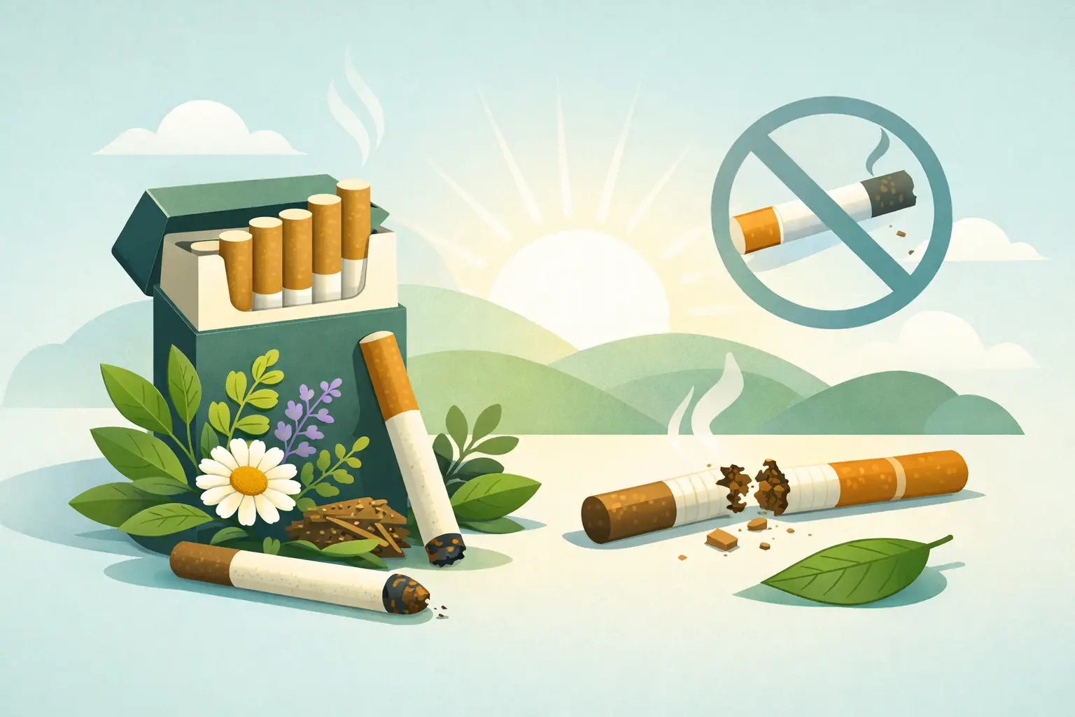 Adult Herbal Cigarette Guide for Quitting Nicotine