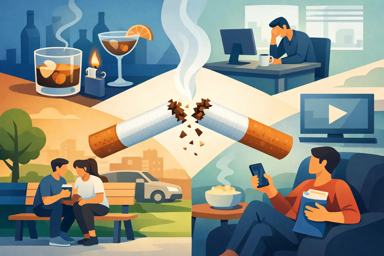 Smoking Cessation Guide for Real-Life Triggers
