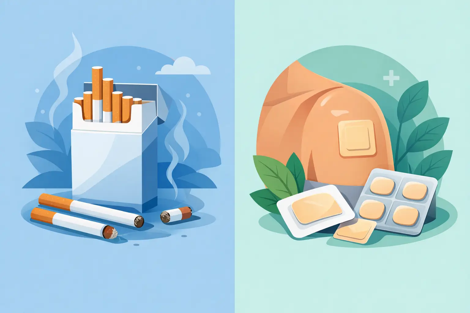 Cigarettes Versus Patches for Breaking Nicotine